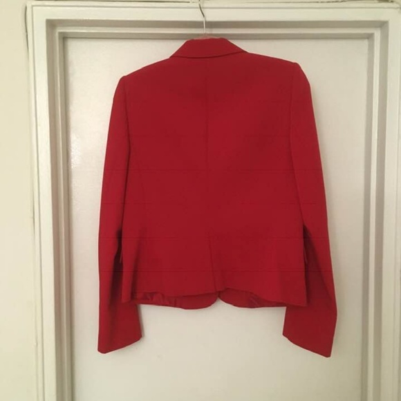 Tommy Hilfiger Red Scarlet Womens fitted Blazer 8 - Picture 3 of 8